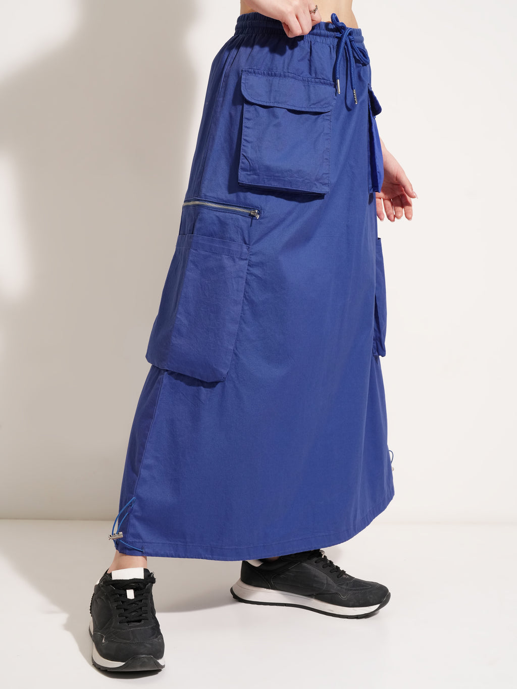 Tokyo Talkies Women Blue Mini Skirt - Blue - Image 6