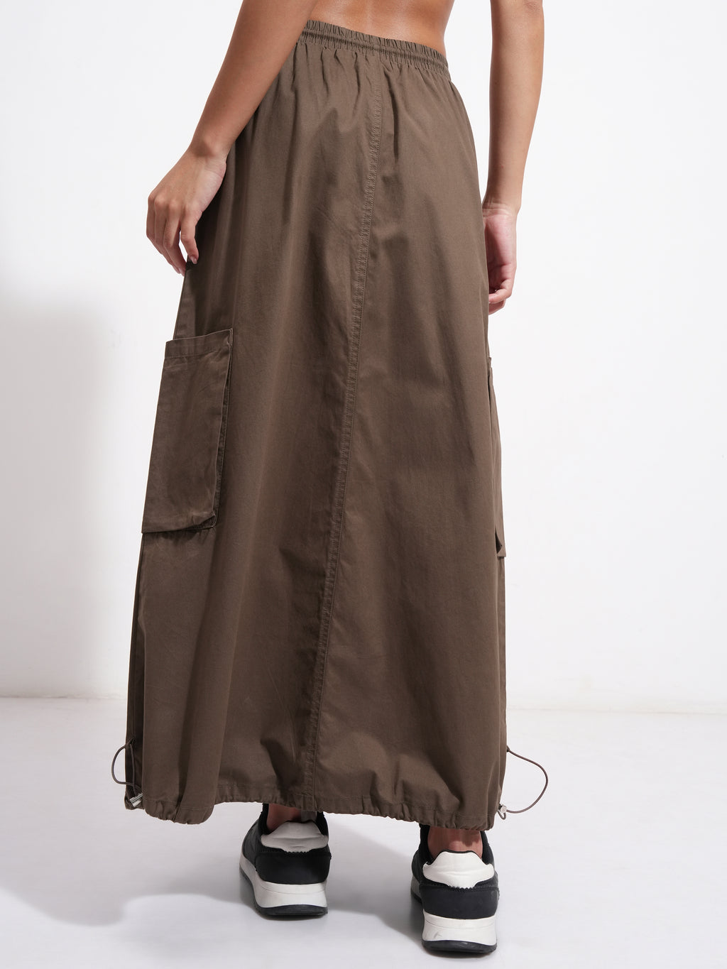 Tokyo Talkies Women Brown Above Knee Skirt - Brown - Image 3