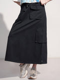 Tokyo Talkies Women Black Above Knee Skirt - Black - Image 1
