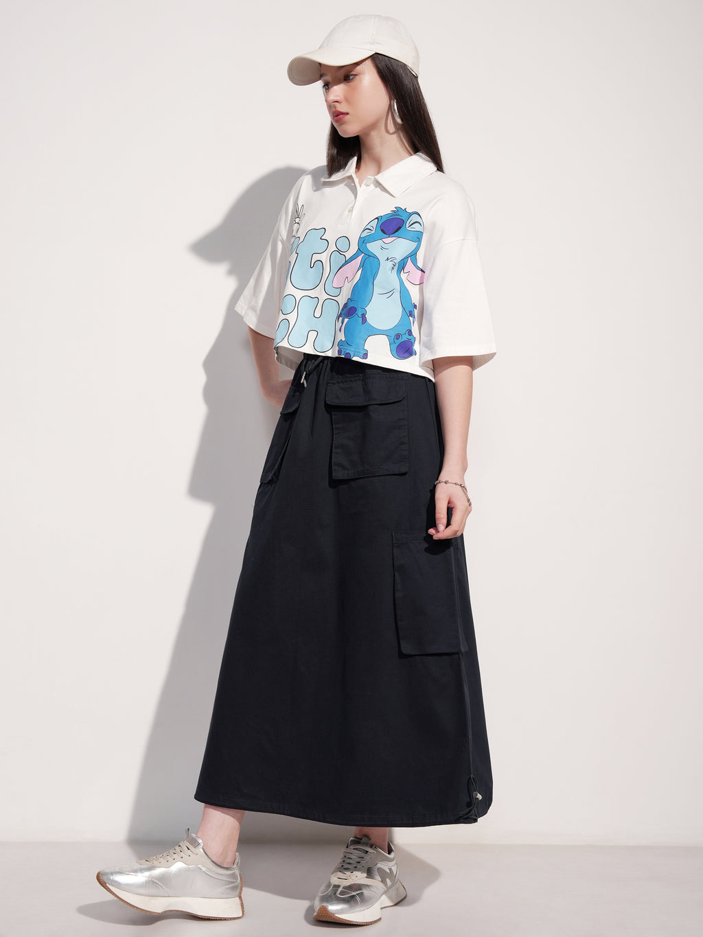Tokyo Talkies Women Black Above Knee Skirt - Black - Image 2