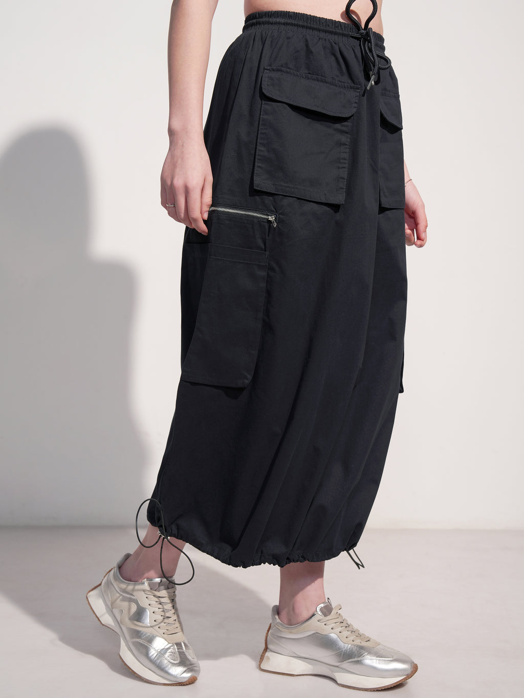 Tokyo Talkies Women Black Above Knee Skirt - Black - Image 6