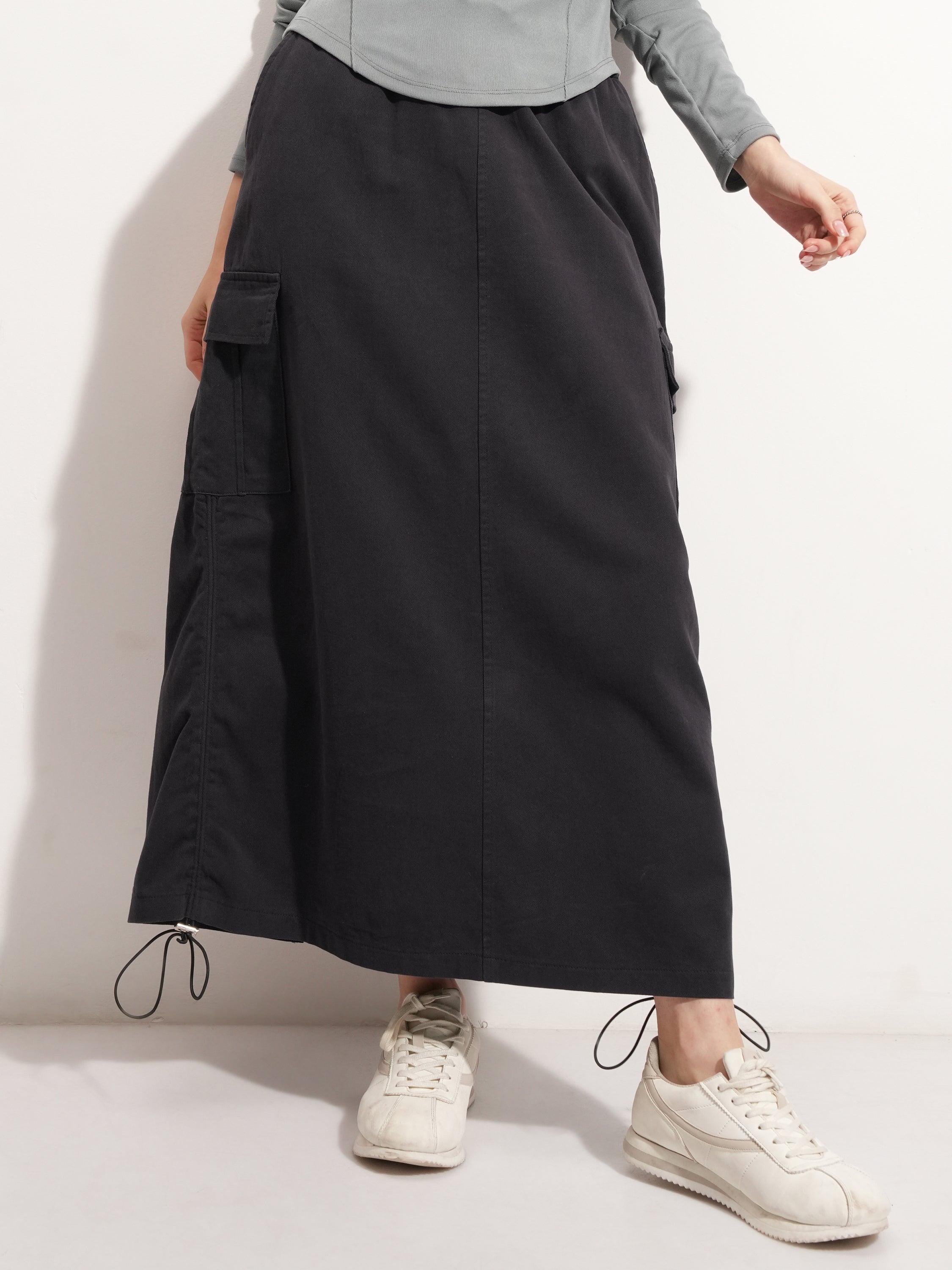 Tokyo Talkies Women Black Mini Skirt - Black - Image 1