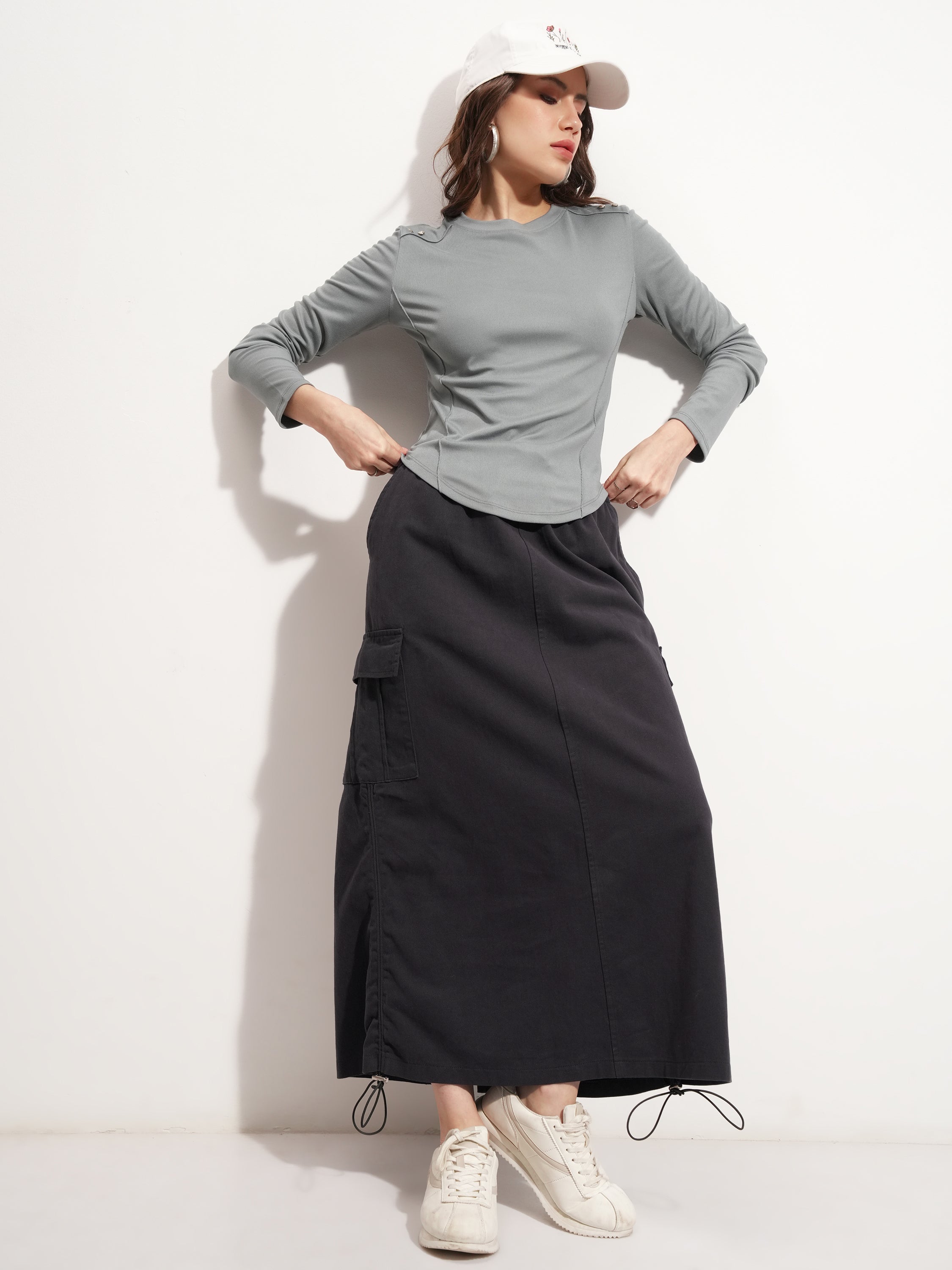 Tokyo Talkies Women Black Mini Skirt - Black - Image 2