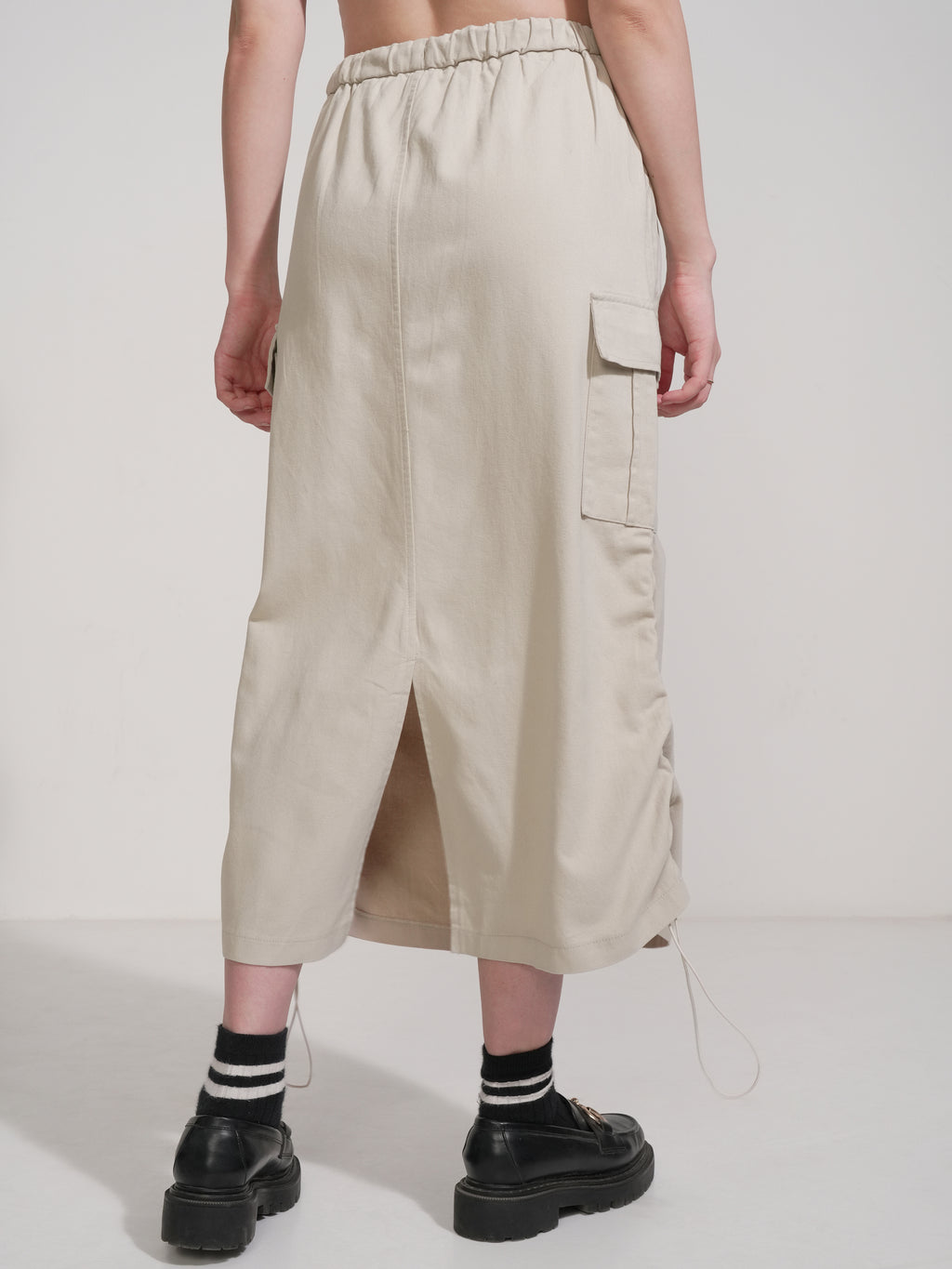 Tokyo Talkies Women Beige Above Knee Skirt - Beige - Image 3