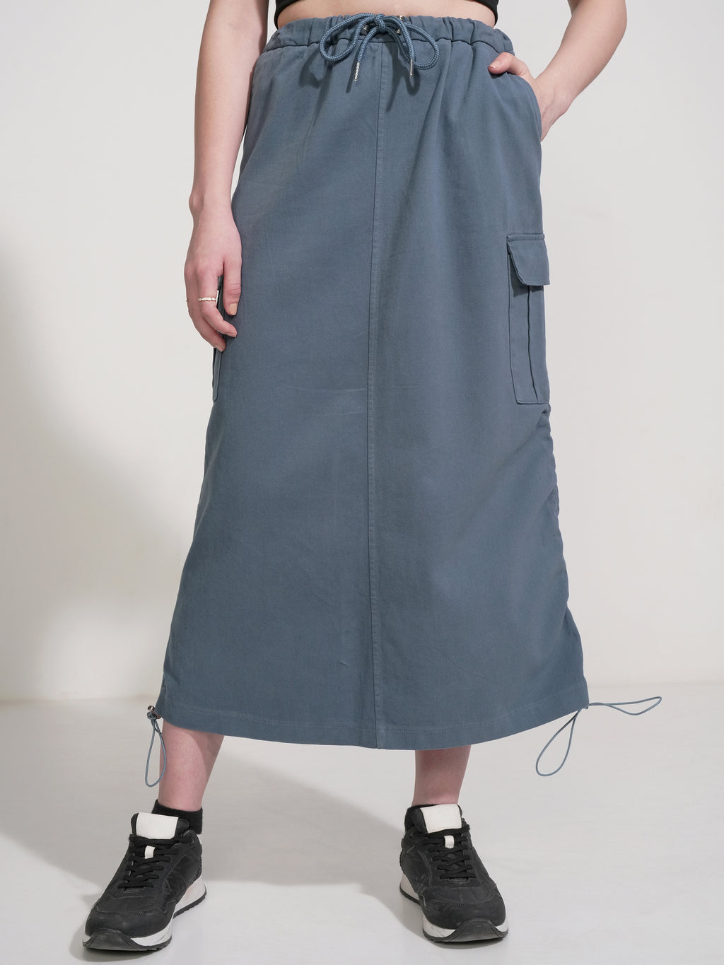 Tokyo Talkies Women Blue Above Knee Skirt - Blue - Image 1