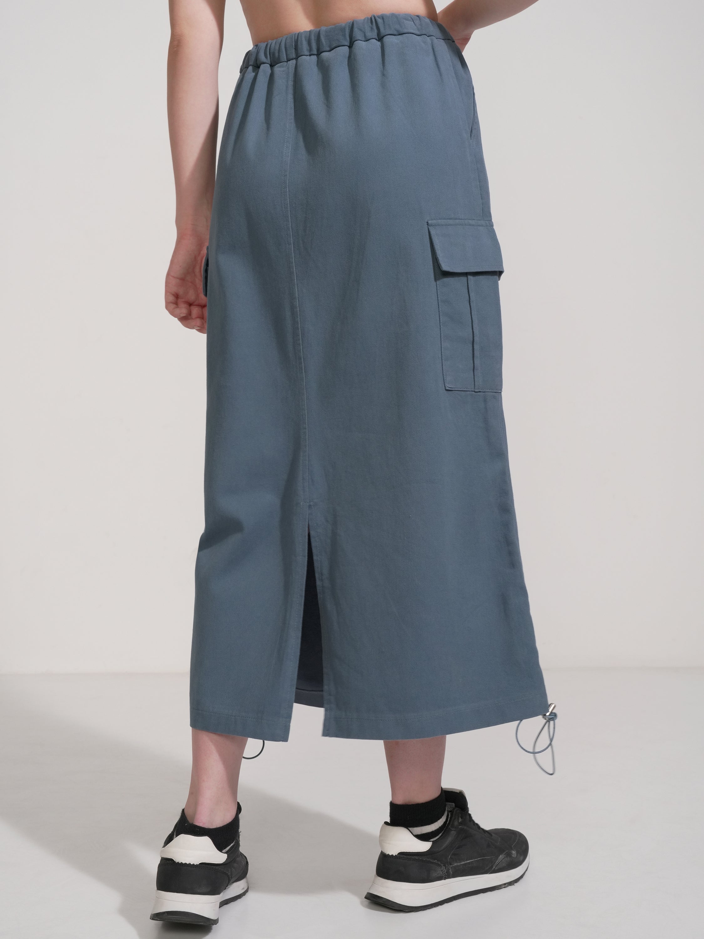 Tokyo Talkies Women Blue Above Knee Skirt - Blue - Image 3