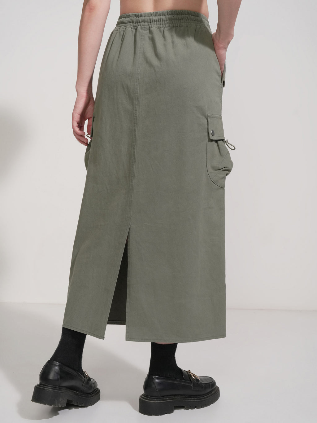 Tokyo Talkies Women Green Above Knee Skirt - Green - Image 3