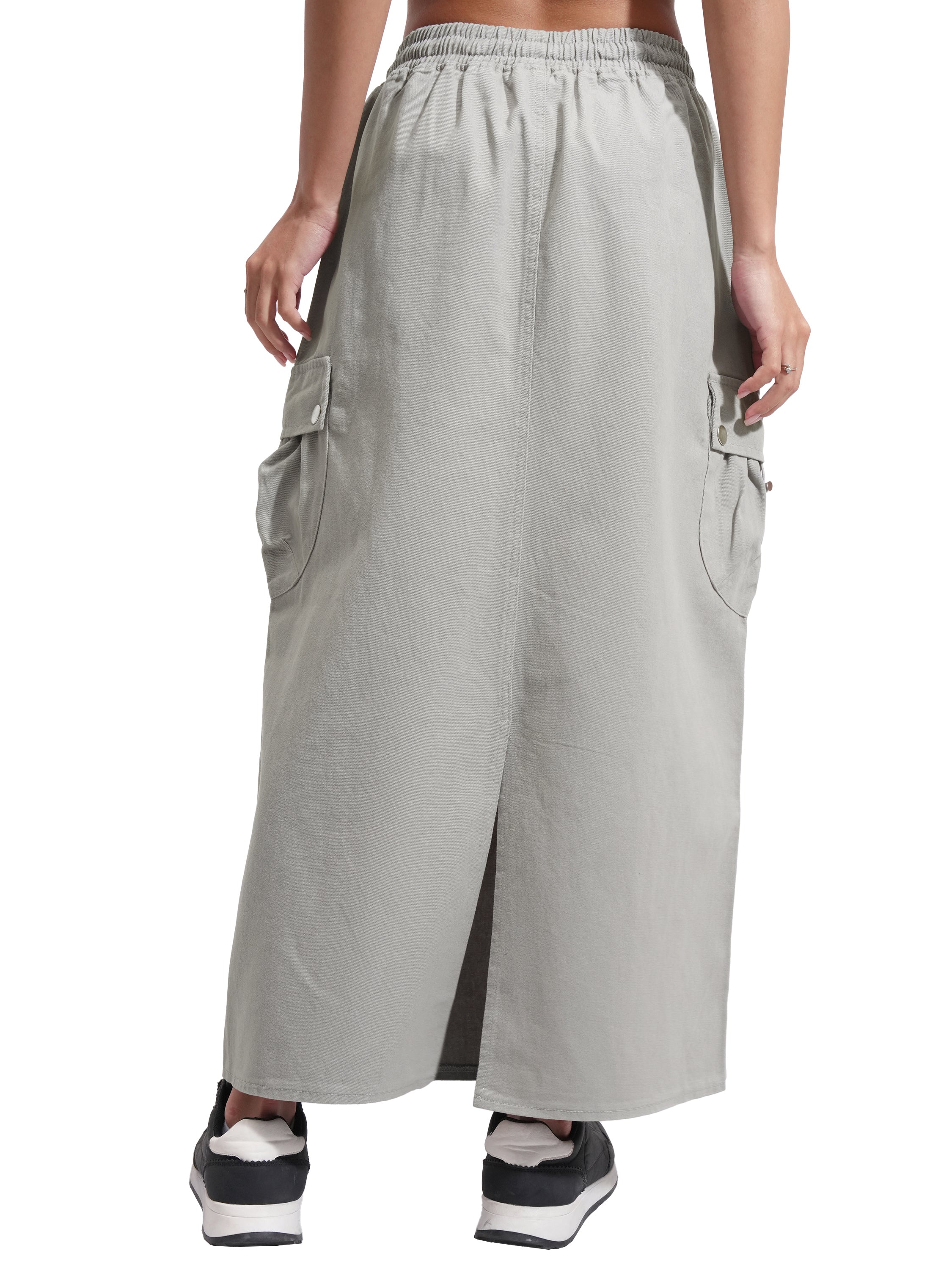 Tokyo Talkies Women Grey Above Knee Skirt - Grey - Image 8