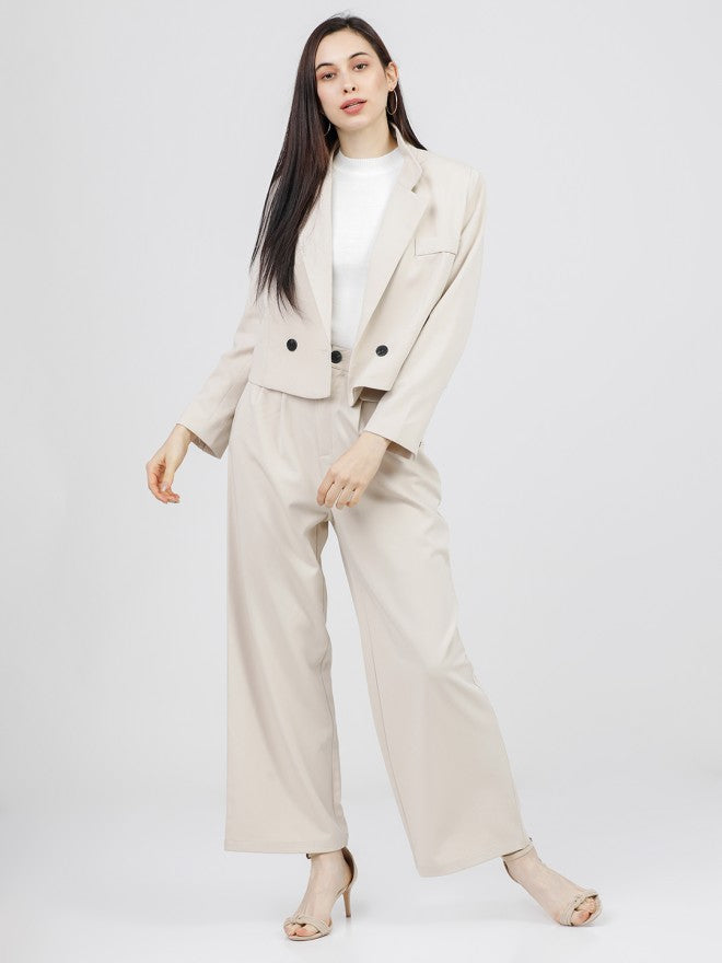 Tokyo Talkies Women Off White Henley Neck Sweater - Off White - Image 4