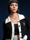 Tokyo Talkies Women Off White Shirt Collar Sweater - Off White - Image 1