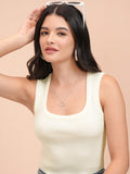 Tokyo Talkies Women White Round Neck Sweater - White - Image 1
