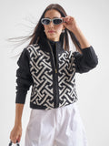 Tokyo Talkies Women Black High Neck Sweater - Black - Image 1