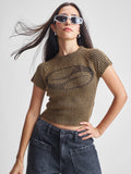 Tokyo Talkies Women Brown Round Neck Sweatshirts - Brown - Image 1
