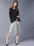 Women Black Solid Top - Black - Image 1