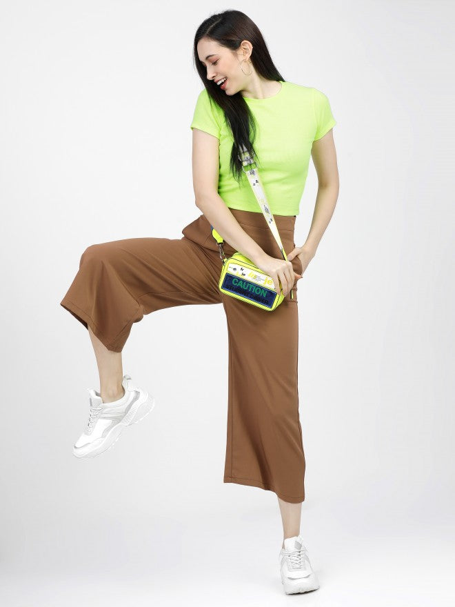 Tokyo Talkies Womens Green Crop Top - Green - Image 4