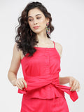 Tokyo Talkies Womens Pink Strapy Top - Pink - Image 1