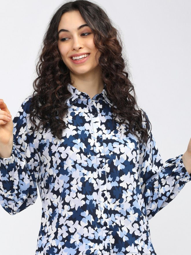 Tokyo Talkies Womens Blue Regular Top - Blue - Image 1