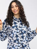 Tokyo Talkies Womens Blue Regular Top - Blue - Image 1