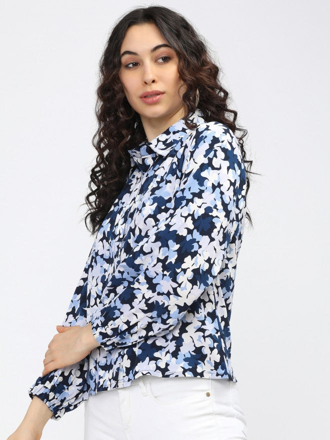 Tokyo Talkies Womens Blue Regular Top - Blue - Image 2