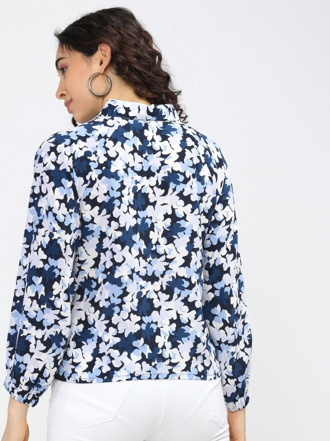 Tokyo Talkies Womens Blue Regular Top - Blue - Image 3