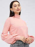Tokyo Talkies Womens Pink Knited Top - Pink - Image 1