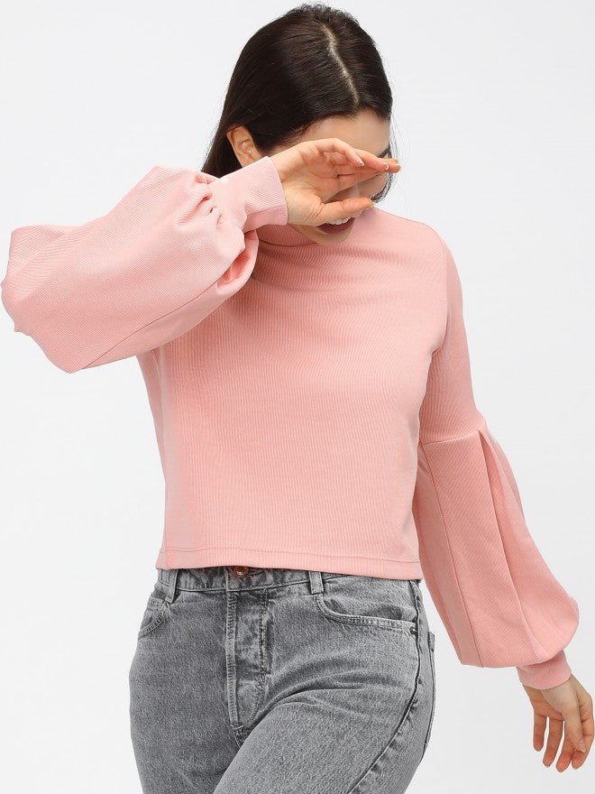 Tokyo Talkies Womens Pink Knited Top - Pink - Image 2