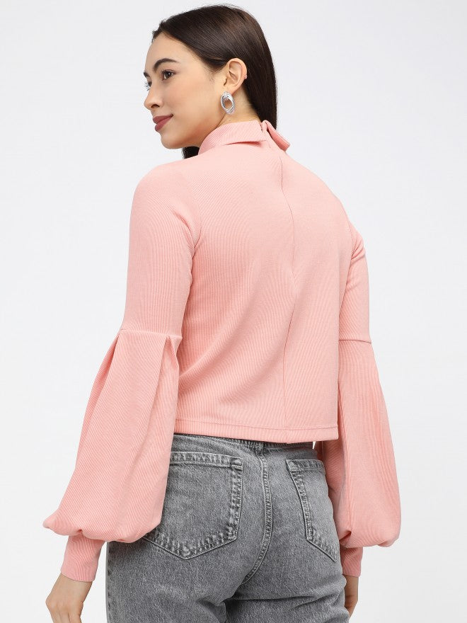 Tokyo Talkies Womens Pink Knited Top - Pink - Image 3
