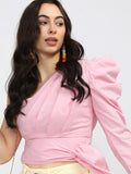 Tokyo Talkies Womens Pink Solid Top - Pink - Image 1