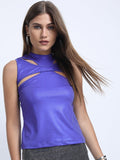 Tokyo Talkies Womens Purple Knited Top - Purple - Image 1
