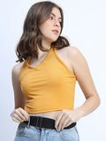 Tokyo Talkies Womens Yellow Knited Top - Yellow - Image 1