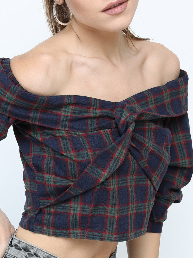 Tokyo Talkies Womens Regular Top - Navy Blue - Image 4