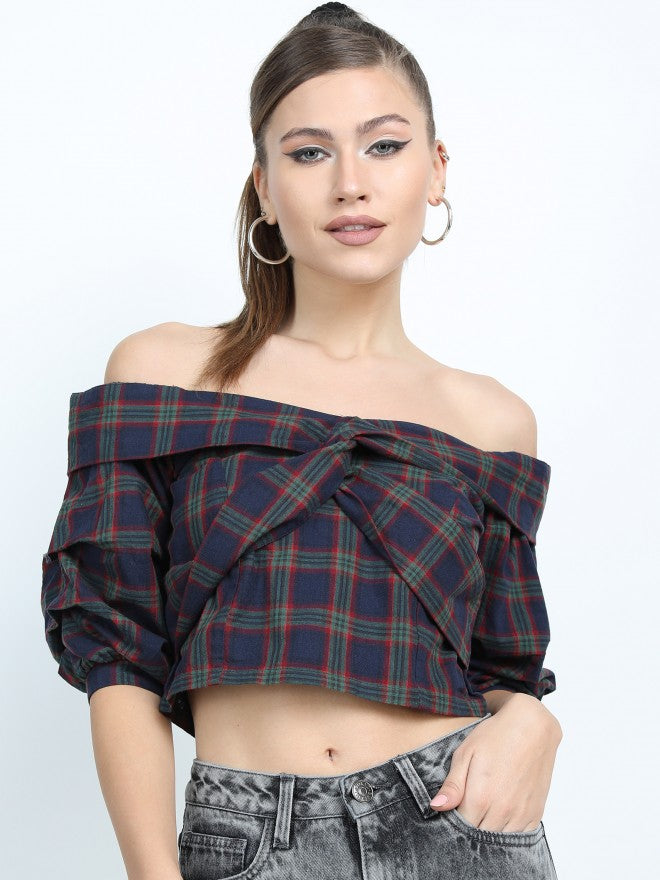 Tokyo Talkies Womens Regular Top - Navy Blue - Image 7