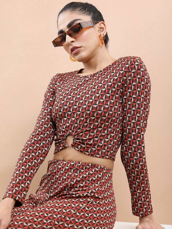 Tokyo Talkies Women Multi Printed Regular Top - Multi - Image 1