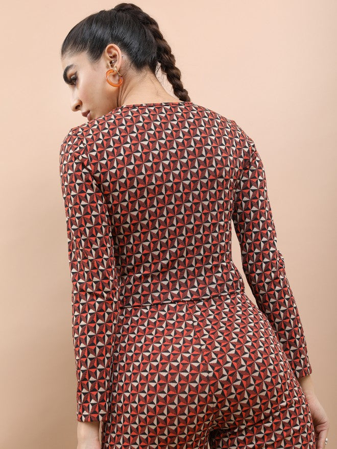 Tokyo Talkies Women Multi Printed Regular Top - Multi - Image 3