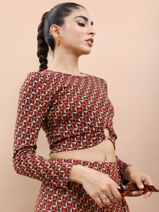 Tokyo Talkies Women Multi Printed Regular Top - Multi - Image 6