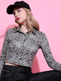 Tokyo Talkies Women White Printed Shirt Style Top - White - Image 1