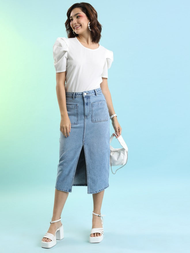 Tokyo Talkies Women White Solid Regular Top - White - Image 2
