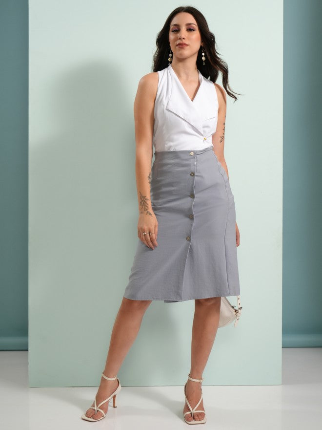 Tokyo Talkies Women White Solid Regular Top - White - Image 2