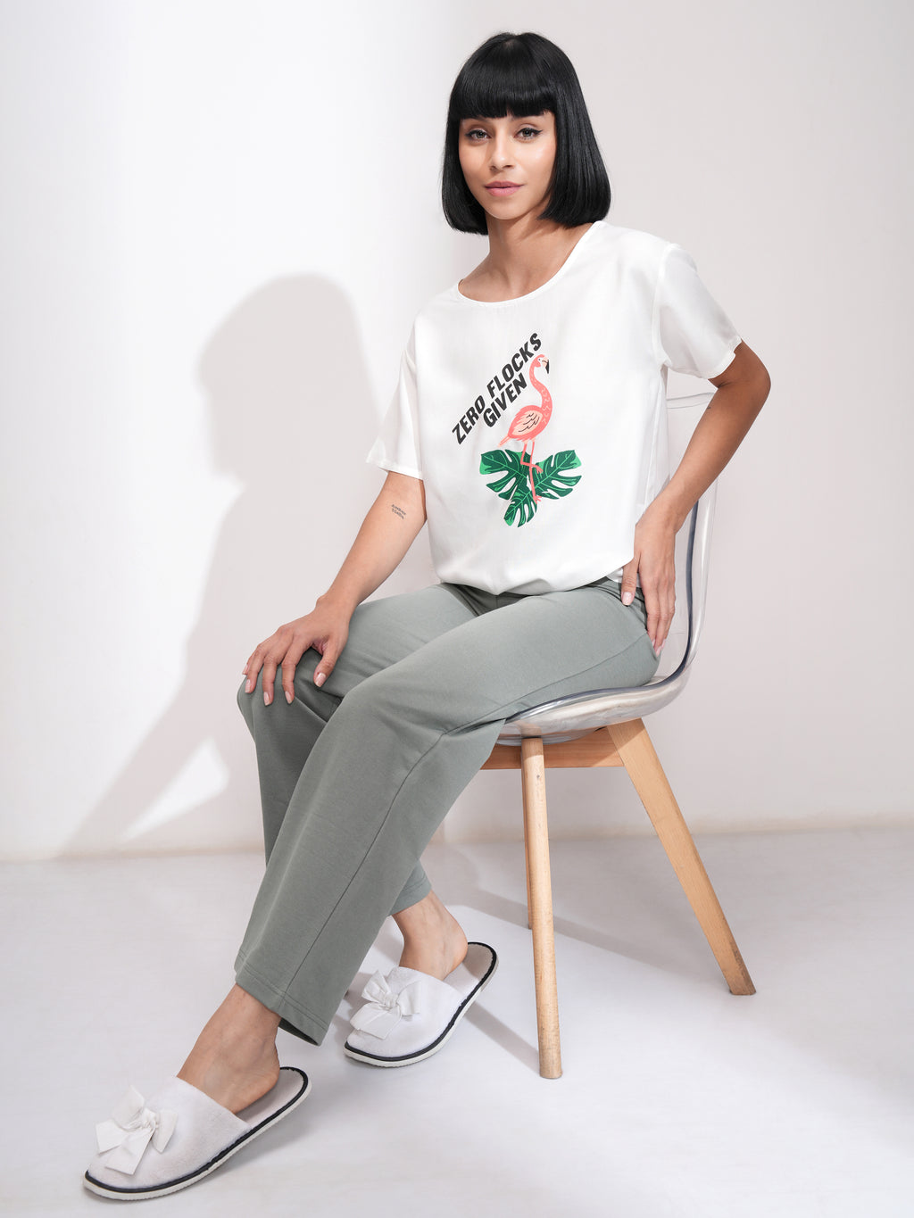 Tokyo Talkies Women White Printed Regular Top - White - Image 2
