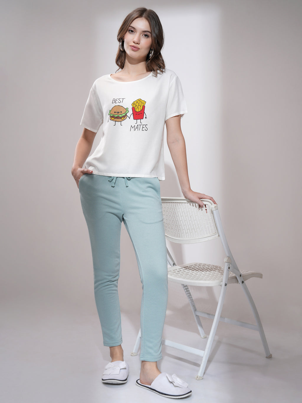 Tokyo Talkies Women White Printed Regular Top - White - Image 2