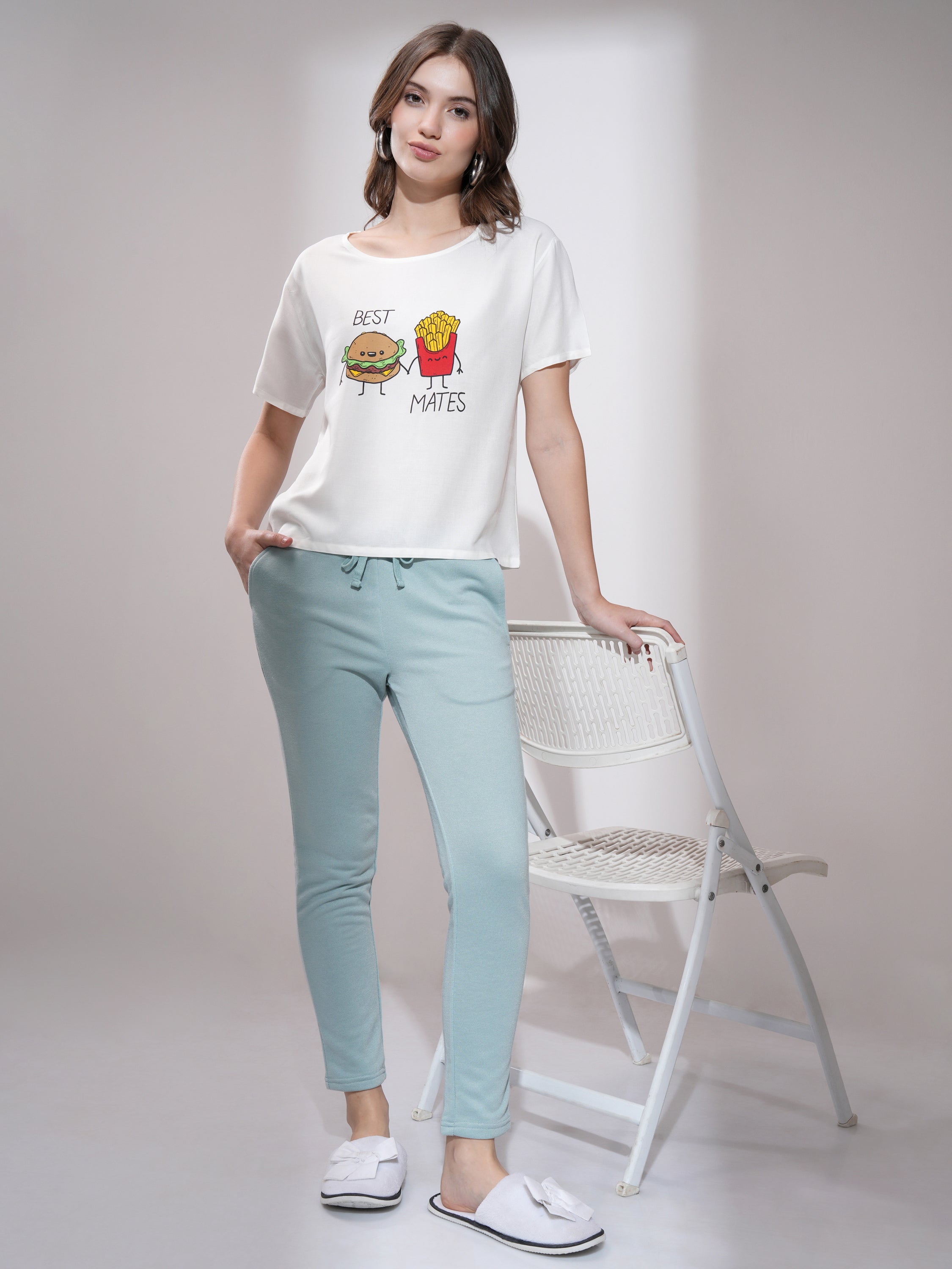 Tokyo Talkies Women White Printed Regular Top - White - Image 2