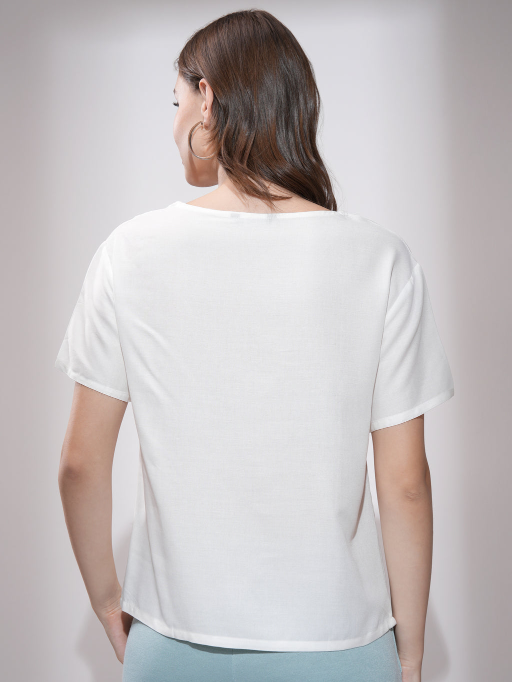 Tokyo Talkies Women White Printed Regular Top - White - Image 3