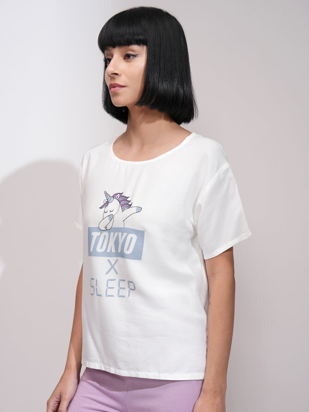 Tokyo Talkies Women White Printed Regular Top - White - Image 4