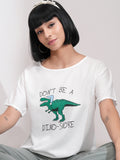 Tokyo Talkies Women White Printed Regular Top - White - Image 1