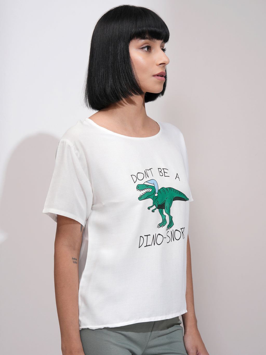 Tokyo Talkies Women White Printed Regular Top - White - Image 6