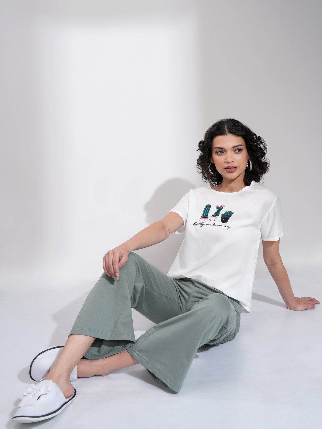 Tokyo Talkies Women White Printed Regular Top - White - Image 2