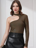 Tokyo Talkies Women Black Solid Regular Top - Black - Image 1