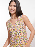 Tokyo Talkies Women Multi Printed Regular Top - Black - Image 1