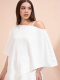 Tokyo Talkies Women White Solid Regular Top - White - Image 1