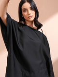 Tokyo Talkies Women Black Solid Kaftan Top - Black - Image 1